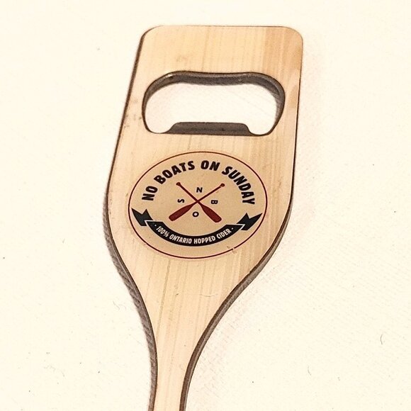 No Boats On Sunday Beer Bottle Opener Bottle Opener with Keychain OARS UP! - Picture 2 of 4